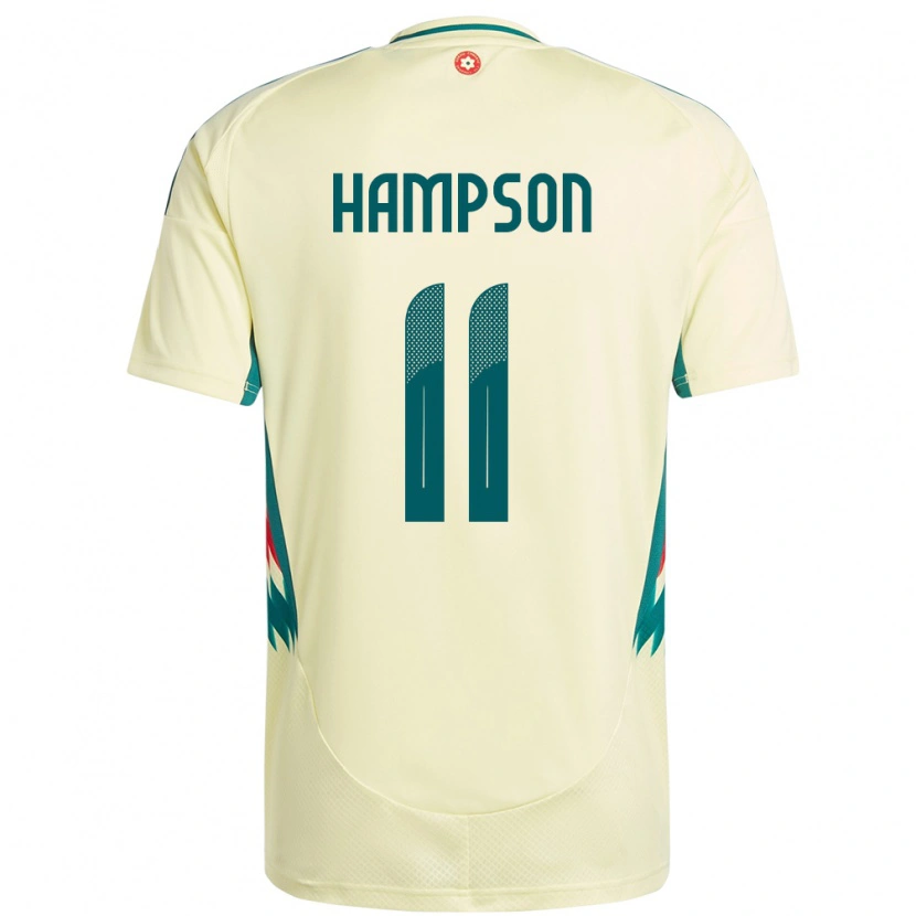 Danxen Hombre Camiseta Gales Owen Hampson #11 Beige Amarillo 2ª Equipación 24-26 La Camisa