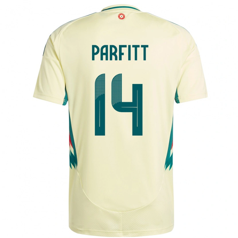 Danxen Hombre Camiseta Gales T-Jay Parfitt #14 Beige Amarillo 2ª Equipación 24-26 La Camisa