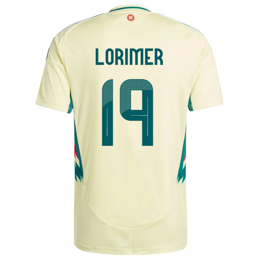 Danxen Hombre Camiseta Gales Archie Lorimer #19 Beige Amarillo 2ª Equipación 24-26 La Camisa