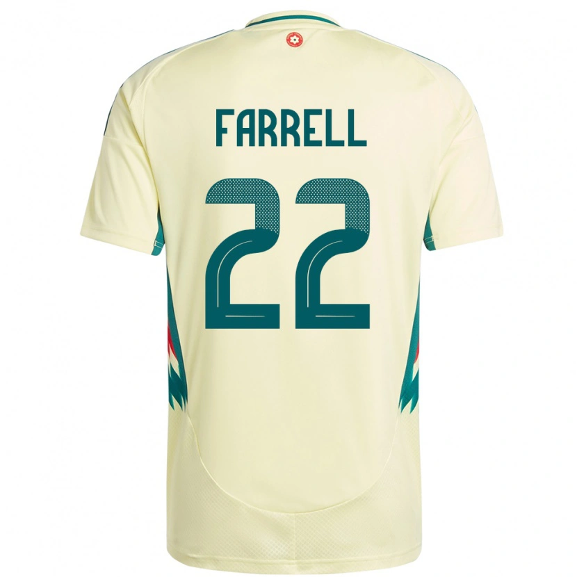 Danxen Hombre Camiseta Gales Joshua Farrell #22 Beige Amarillo 2ª Equipación 24-26 La Camisa