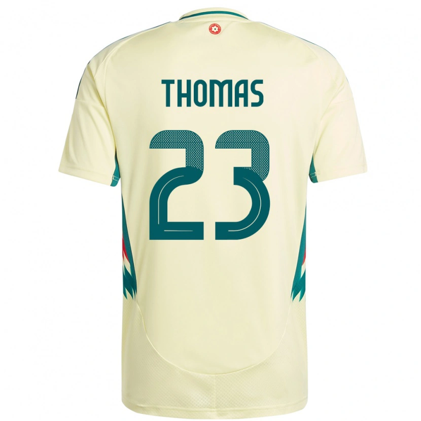 Danxen Hombre Camiseta Gales Isaac Thomas #23 Beige Amarillo 2ª Equipación 24-26 La Camisa