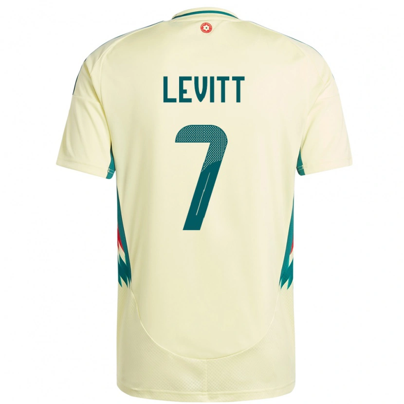 Danxen Hombre Camiseta Gales Dylan Levitt #7 Beige Amarillo 2ª Equipación 24-26 La Camisa