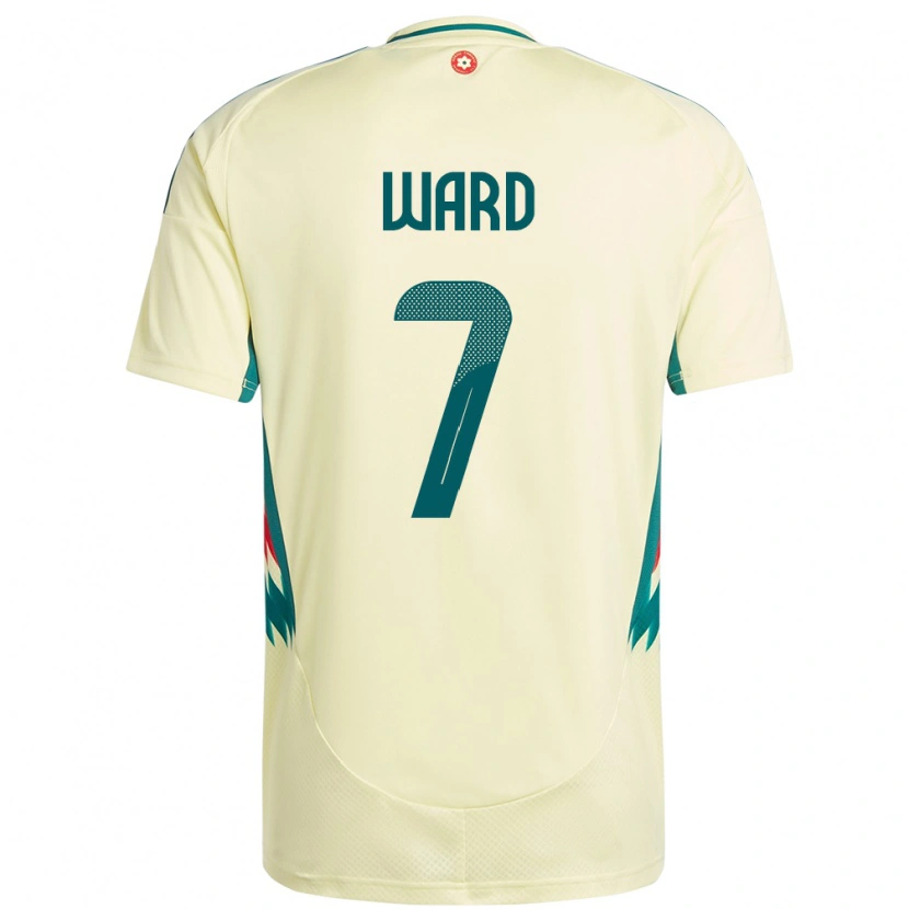 Danxen Hombre Camiseta Gales Helen Ward #7 Beige Amarillo 2ª Equipación 24-26 La Camisa
