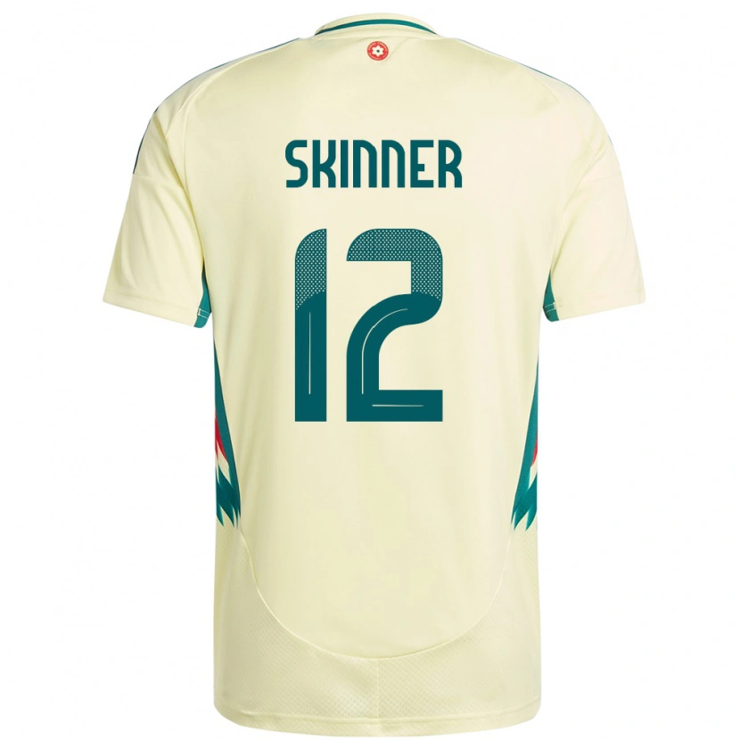 Danxen Hombre Camiseta Gales Claire Skinner #12 Beige Amarillo 2ª Equipación 24-26 La Camisa