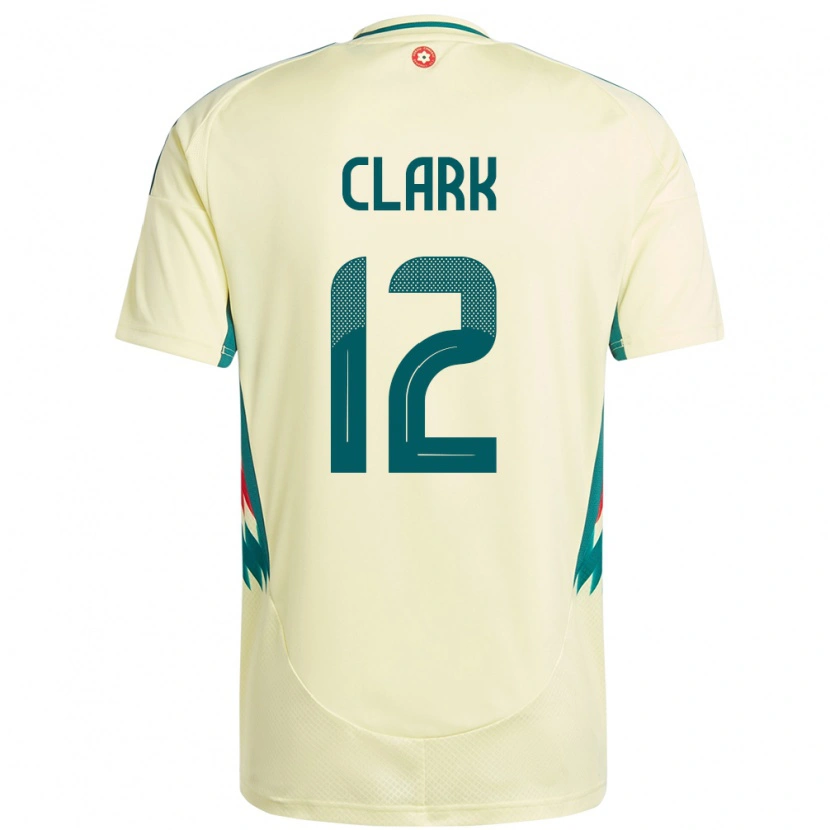 Danxen Hombre Camiseta Gales Olivia Clark #12 Beige Amarillo 2ª Equipación 24-26 La Camisa