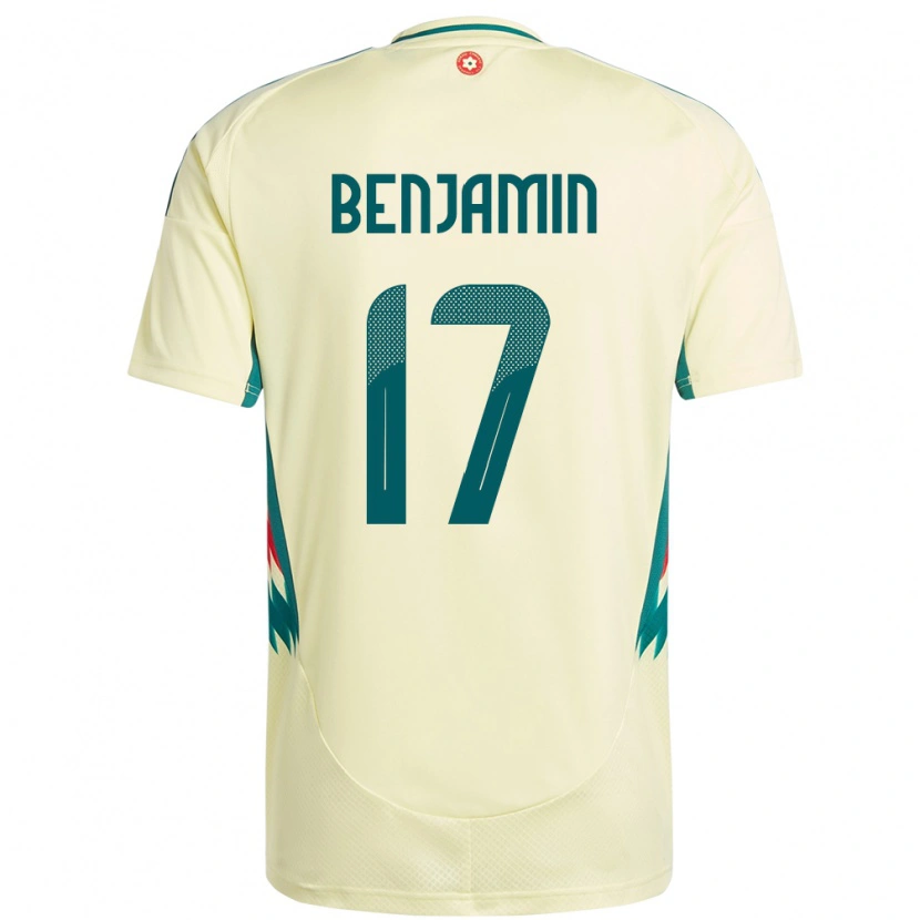 Danxen Hombre Camiseta Gales Omari Benjamin #17 Beige Amarillo 2ª Equipación 24-26 La Camisa