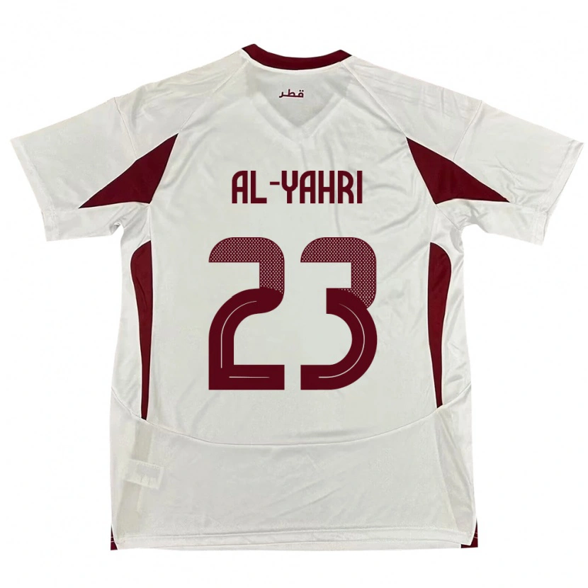 Danxen Hombre Camiseta Catar Nawaf Al-Yahri #23 Blanco 2ª Equipación 24-26 La Camisa