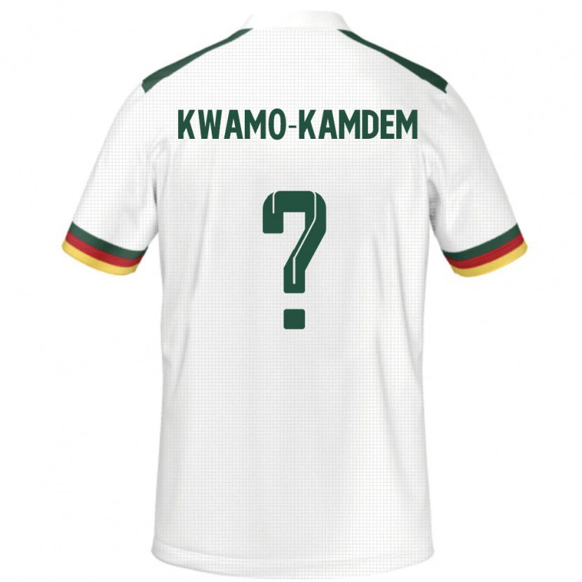 Danxen Hombre Camiseta Camerún Jerome Noel Kwamo-Kamdem #0 Blanco 2ª Equipación 24-26 La Camisa