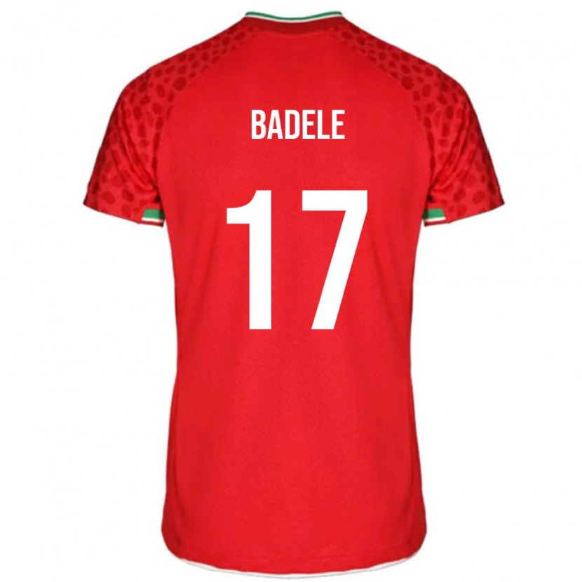 Danxen Hombre Camiseta Irán Mehrab Badele #17 Rojo 2ª Equipación 24-26 La Camisa