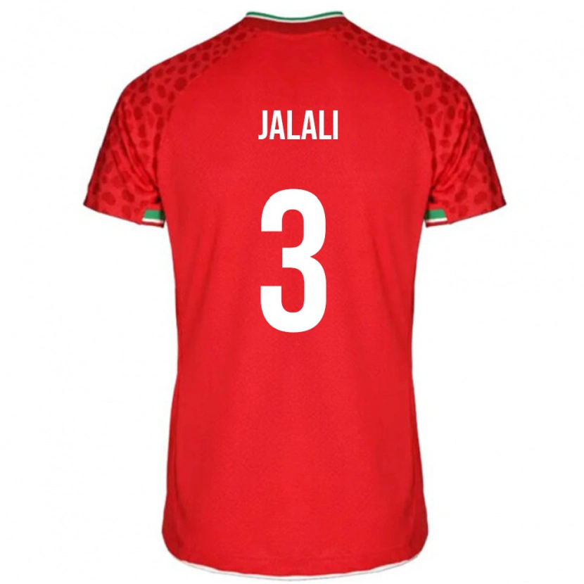 Danxen Hombre Camiseta Irán Ahmadreza Jalali #3 Rojo 2ª Equipación 24-26 La Camisa