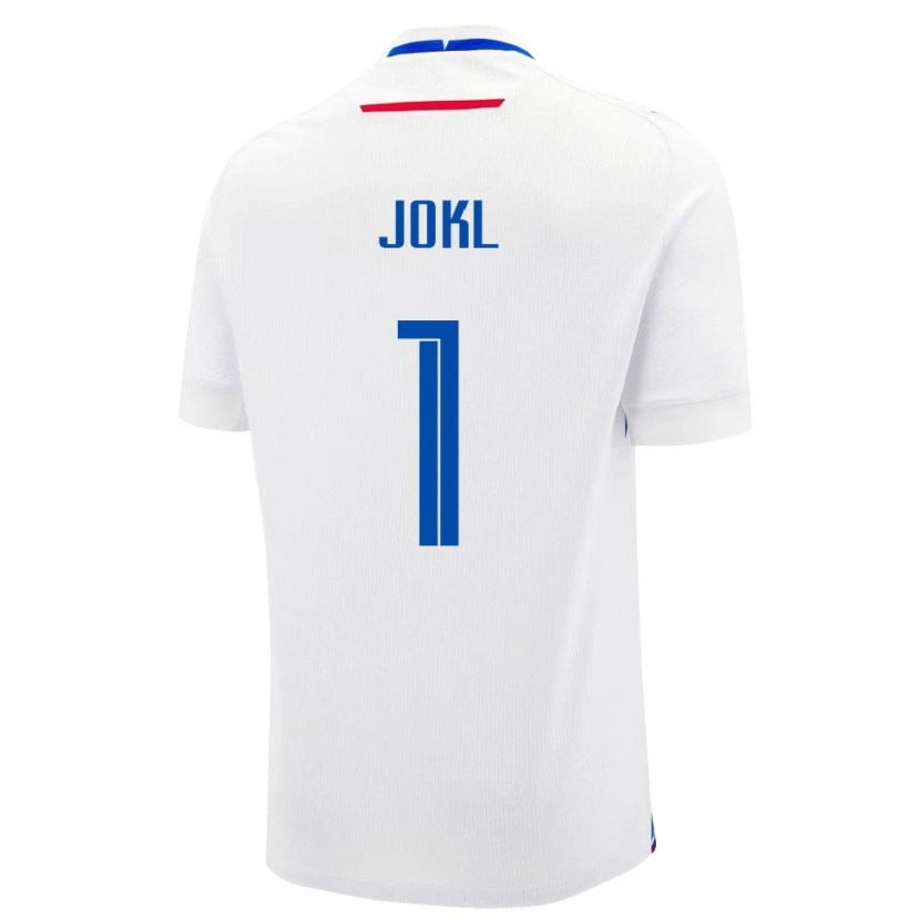 Danxen Hombre Camiseta Eslovaquia Jakub Jokl #1 Blanco 2ª Equipación 24-26 La Camisa