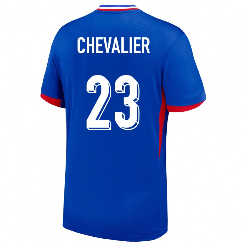 Danxen Mujer Camiseta Francia Lucas Chevalier #23 Azul 1ª Equipación 24-26 La Camisa