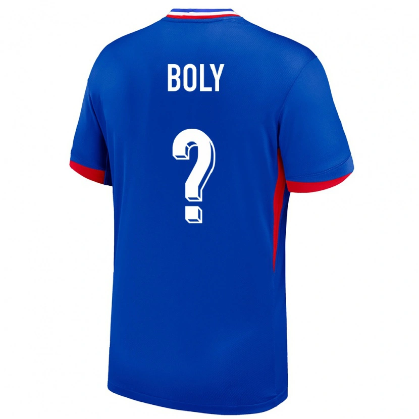 Danxen Mujer Camiseta Francia David Boly #0 Azul 1ª Equipación 24-26 La Camisa