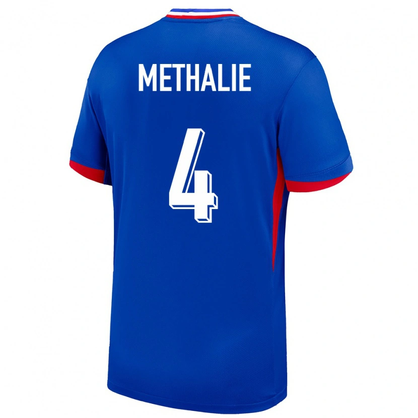 Danxen Mujer Camiseta Francia Dayann Methalie #4 Azul 1ª Equipación 24-26 La Camisa