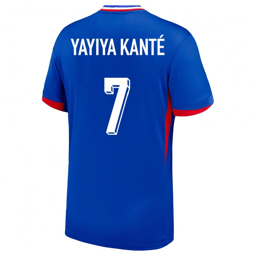 Danxen Mujer Camiseta Francia Ibrahim Yayiya Kanté #7 Azul 1ª Equipación 24-26 La Camisa