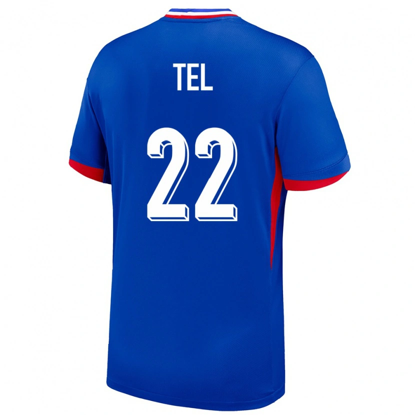 Danxen Mujer Camiseta Francia Mathys Tel #22 Azul 1ª Equipación 24-26 La Camisa