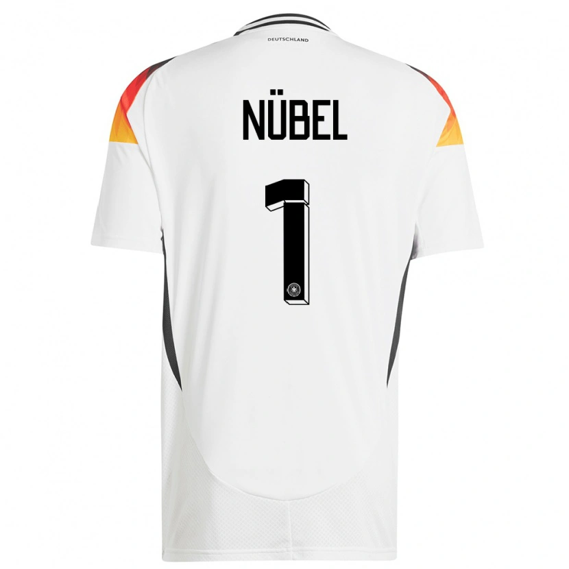 Danxen Mujer Camiseta Alemania Alexander Nübel #1 Blanco 1ª Equipación 24-26 La Camisa