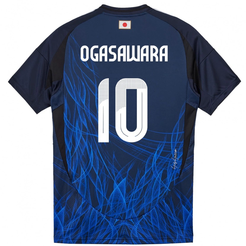 Danxen Mujer Camiseta Japón Hiro Ogasawara #10 Azul Oscuro 1ª Equipación 24-26 La Camisa