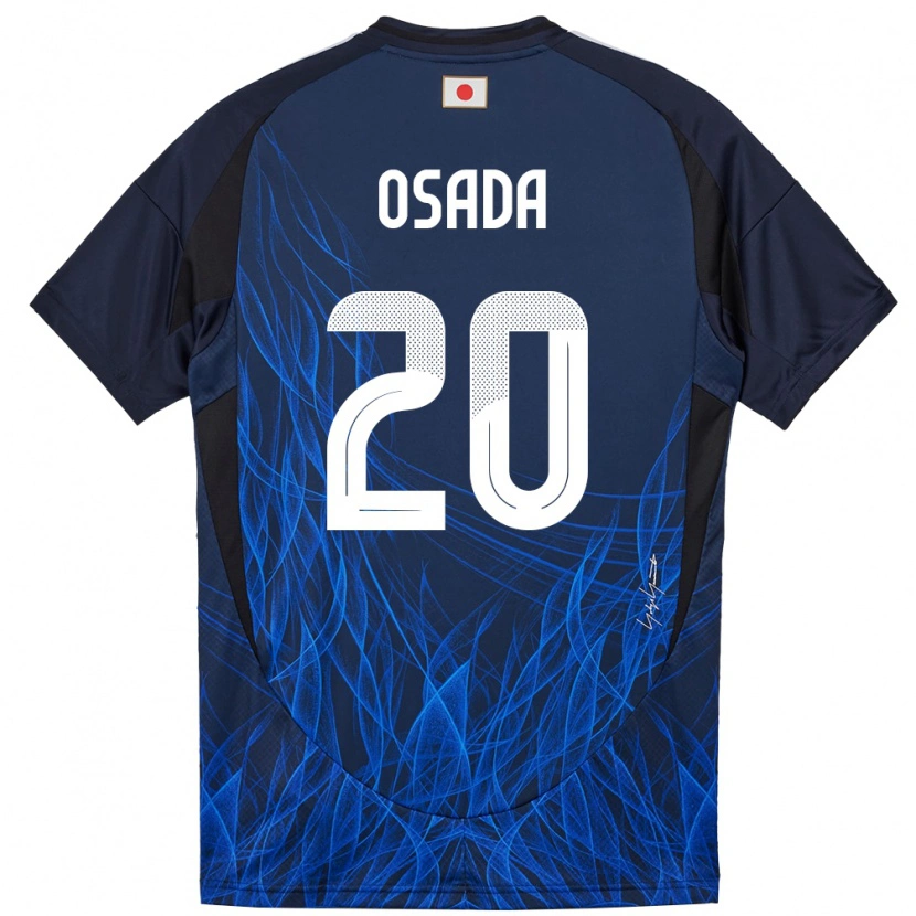 Danxen Mujer Camiseta Japón Towa Osada #20 Azul Oscuro 1ª Equipación 24-26 La Camisa