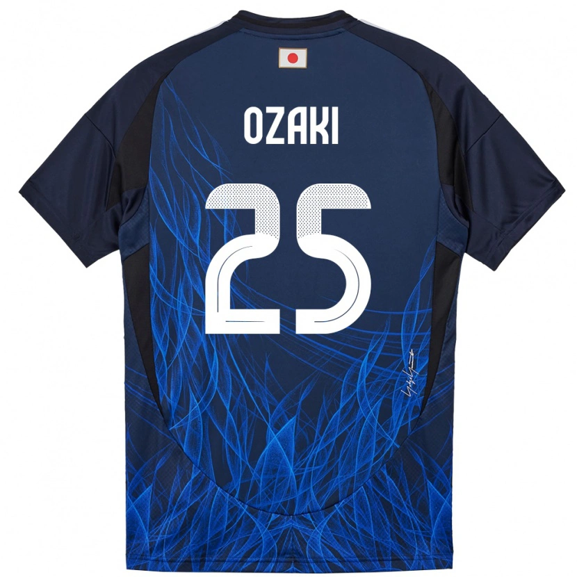 Danxen Mujer Camiseta Japón Kairu Ozaki #25 Azul Oscuro 1ª Equipación 24-26 La Camisa