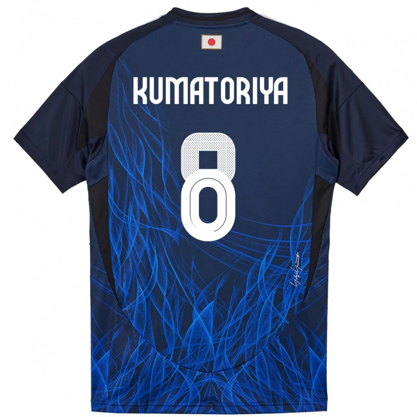 Danxen Mujer Camiseta Japón Issei Kumatoriya #8 Azul Oscuro 1ª Equipación 24-26 La Camisa