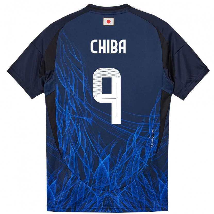 Danxen Mujer Camiseta Japón Kanta Chiba #9 Azul Oscuro 1ª Equipación 24-26 La Camisa