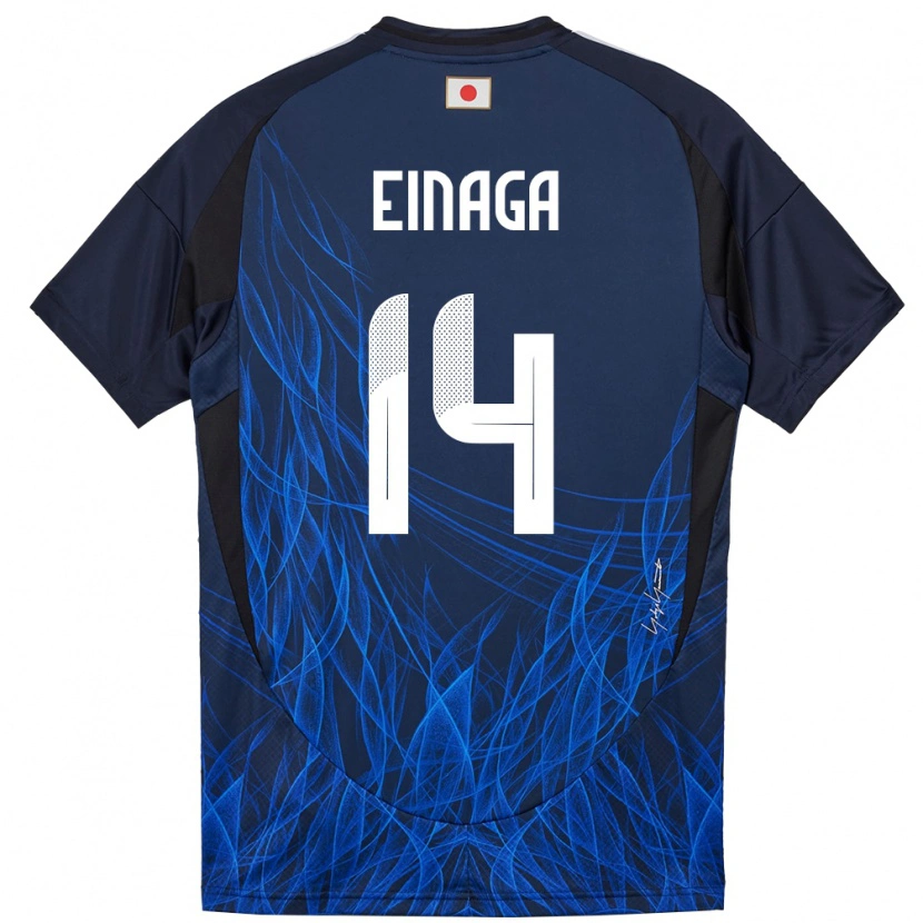Danxen Mujer Camiseta Japón Takatora Einaga #14 Azul Oscuro 1ª Equipación 24-26 La Camisa