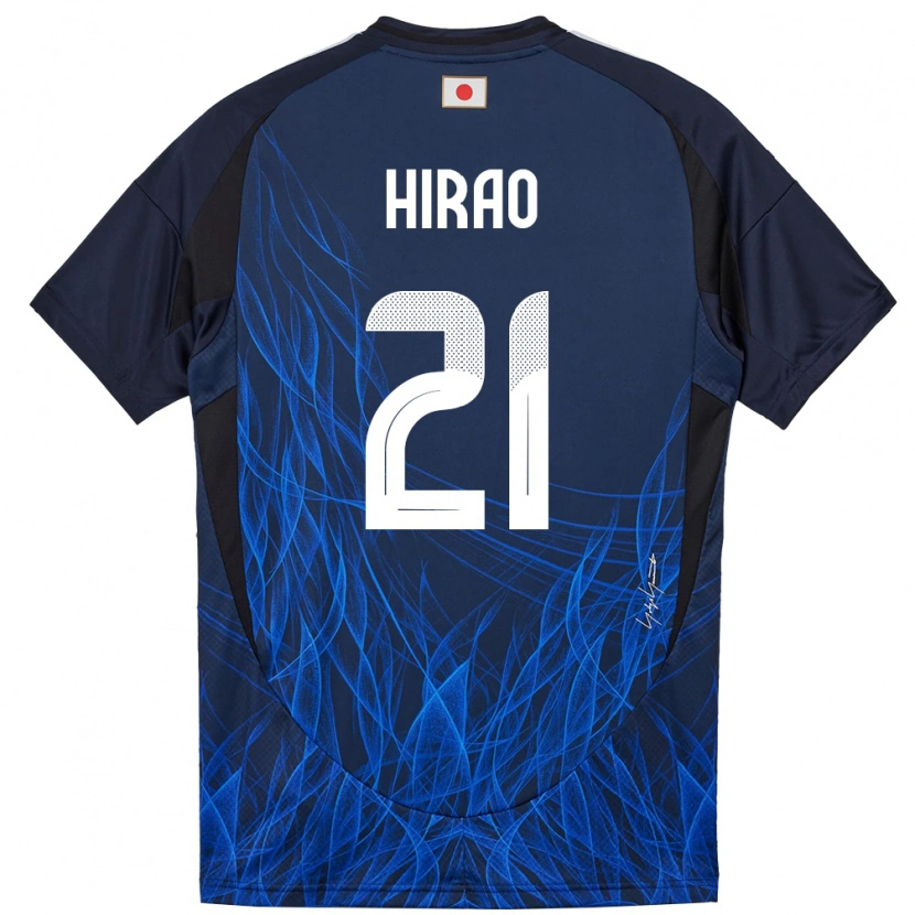 Danxen Mujer Camiseta Japón Chika Hirao #21 Azul Oscuro 1ª Equipación 24-26 La Camisa