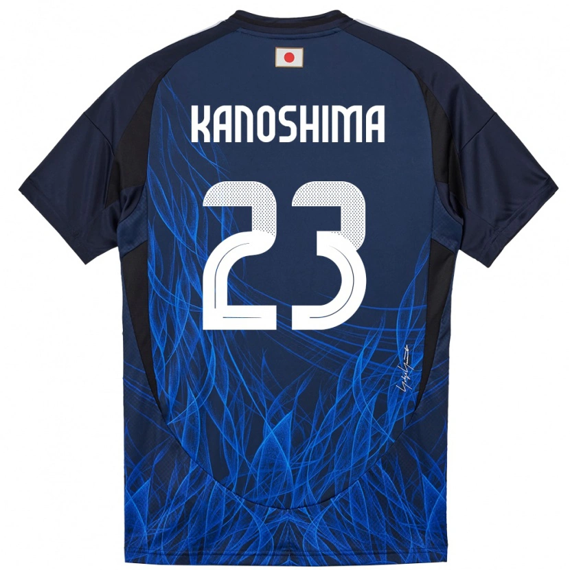 Danxen Mujer Camiseta Japón Yu Kanoshima #23 Azul Oscuro 1ª Equipación 24-26 La Camisa