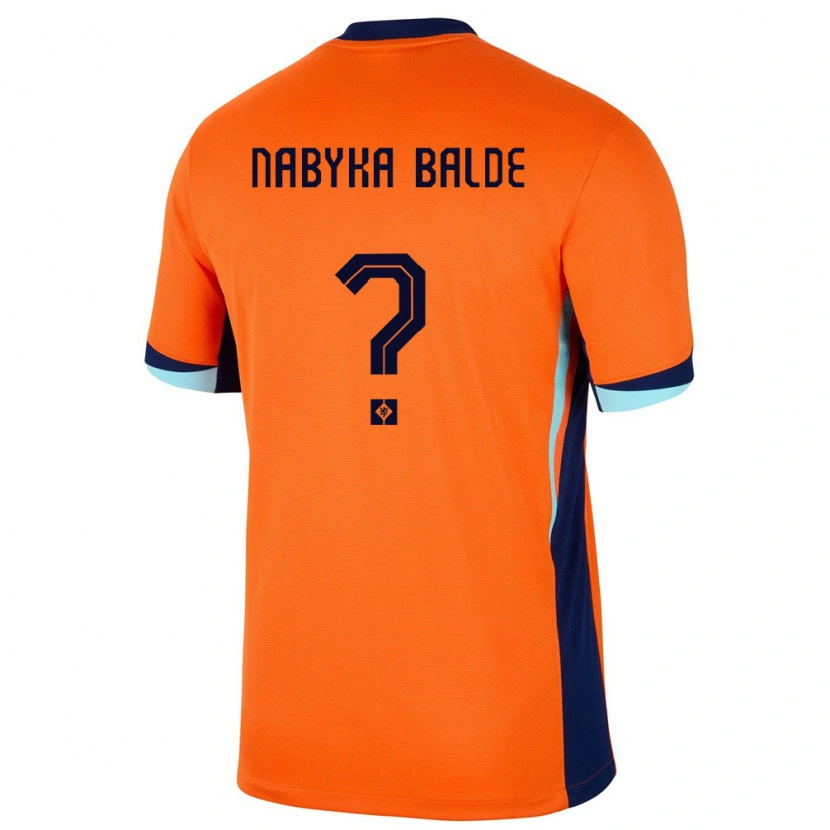 Danxen Mujer Camiseta Países Bajos Mamadou Nabyka Balde #0 Naranja 1ª Equipación 24-26 La Camisa