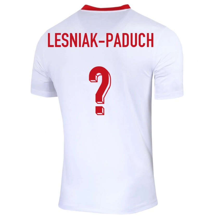 Danxen Mujer Camiseta Polonia Nikodem Lesniak-Paduch #0 Blanco 1ª Equipación 24-26 La Camisa