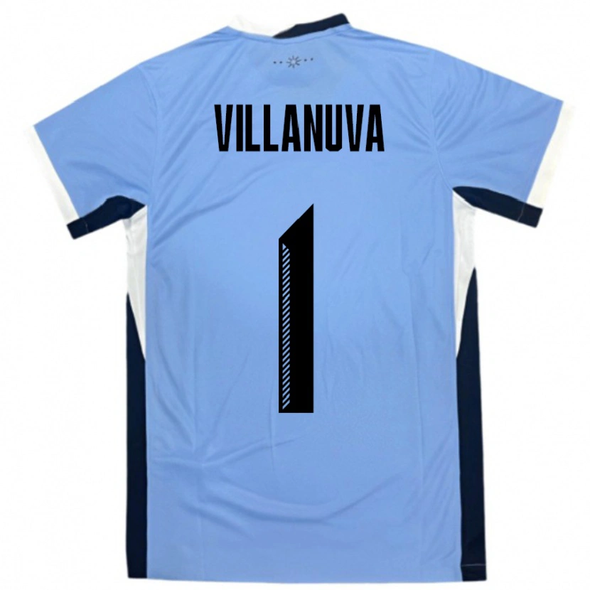 Danxen Mujer Camiseta Uruguay Josefina Villanuva #1 Blanco Negro 1ª Equipación 24-26 La Camisa