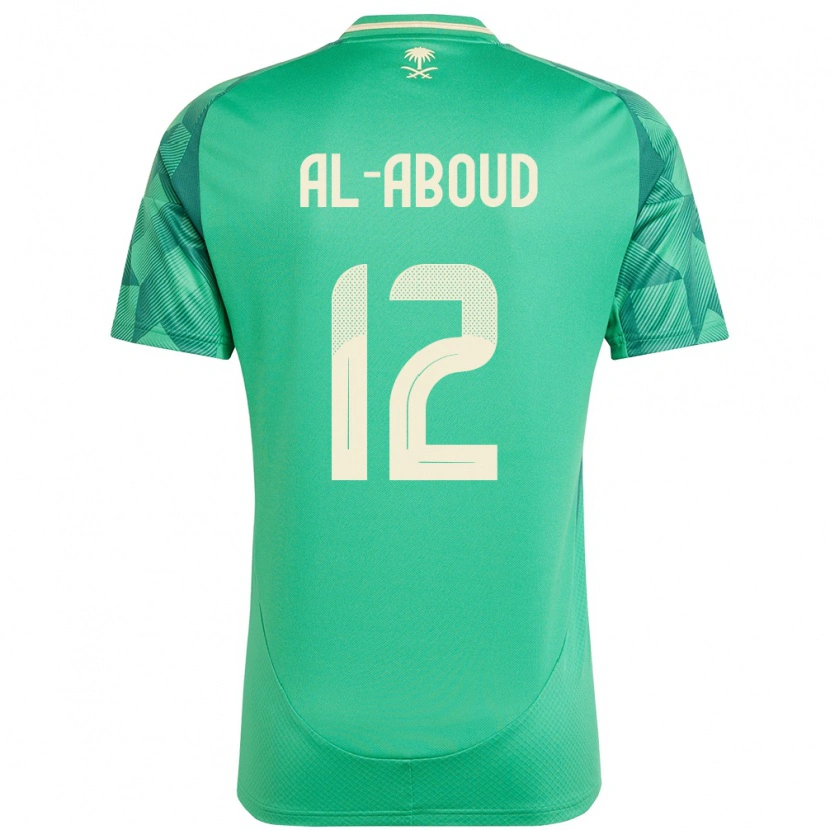 Danxen Mujer Camiseta Arabia Saudita Mehdi Al-Aboud #12 Verde 1ª Equipación 24-26 La Camisa