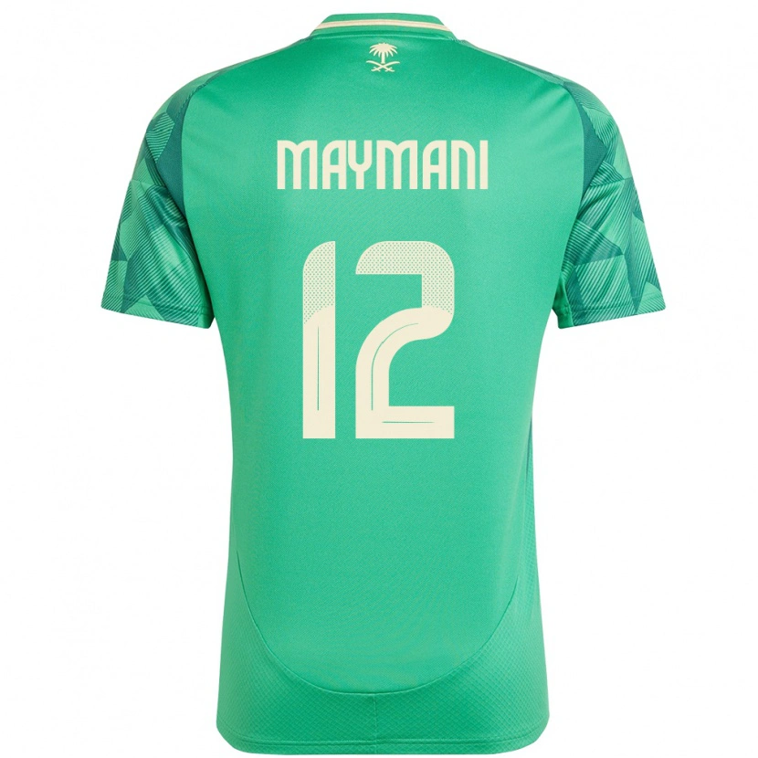 Danxen Mujer Camiseta Arabia Saudita Ammar Maymani #12 Verde 1ª Equipación 24-26 La Camisa