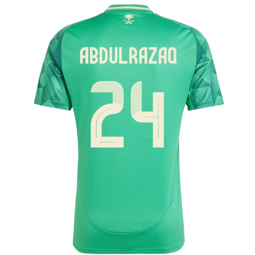 Danxen Mujer Camiseta Arabia Saudita Aseel Abdulrazaq #24 Verde 1ª Equipación 24-26 La Camisa