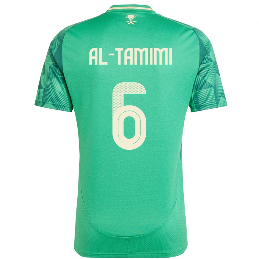 Danxen Mujer Camiseta Arabia Saudita Maryam Al Tamimi #6 Verde 1ª Equipación 24-26 La Camisa