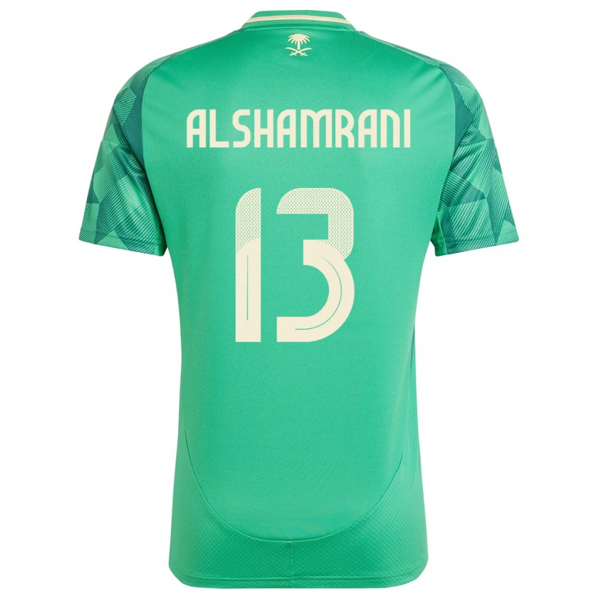 Danxen Mujer Camiseta Arabia Saudita Farha Alshamrani #13 Verde 1ª Equipación 24-26 La Camisa