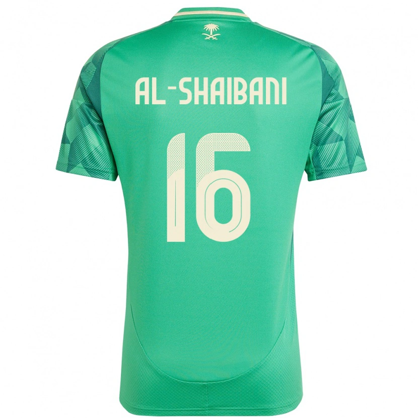 Danxen Mujer Camiseta Arabia Saudita Asrar Al Shaibani #16 Verde 1ª Equipación 24-26 La Camisa