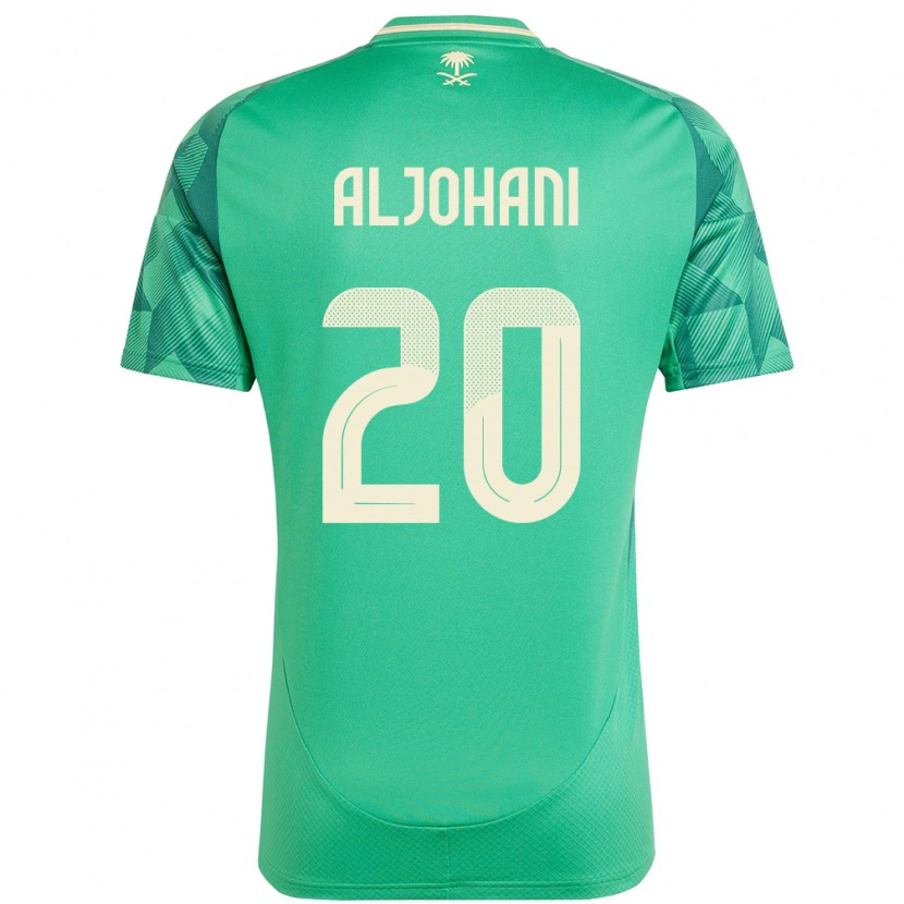 Danxen Mujer Camiseta Arabia Saudita Ziyad Aljohani #20 Verde 1ª Equipación 24-26 La Camisa