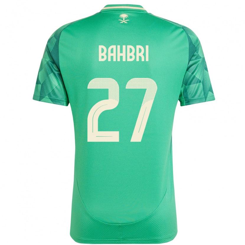 Danxen Mujer Camiseta Arabia Saudita Hatan Bahbri #27 Verde 1ª Equipación 24-26 La Camisa