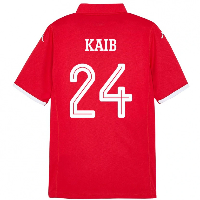Danxen Mujer Camiseta Túnez Rami Kaib #24 Rojo 1ª Equipación 24-26 La Camisa