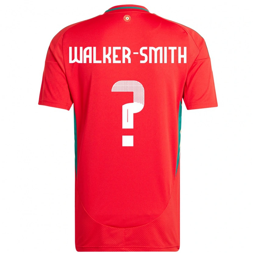 Danxen Mujer Camiseta Gales Charlie Walker-Smith #0 Rojo 1ª Equipación 24-26 La Camisa