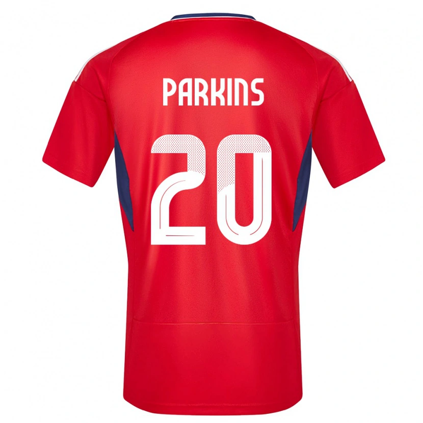 Danxen Mujer Camiseta Costa Rica Rashir Parkins #20 Rojo 1ª Equipación 24-26 La Camisa