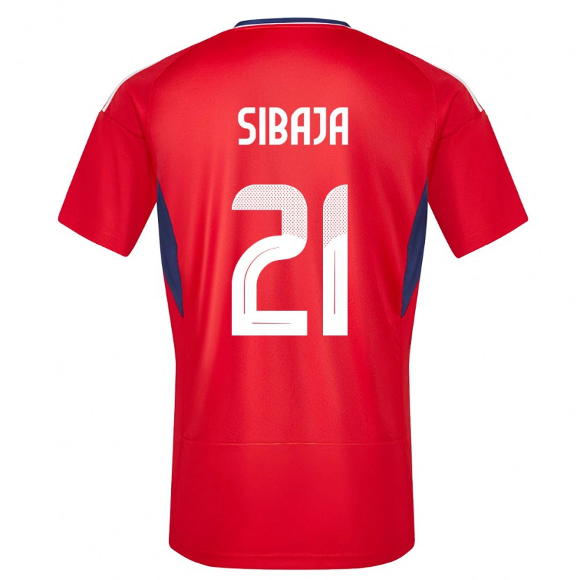 Danxen Mujer Camiseta Costa Rica Gabriel Sibaja #21 Rojo 1ª Equipación 24-26 La Camisa