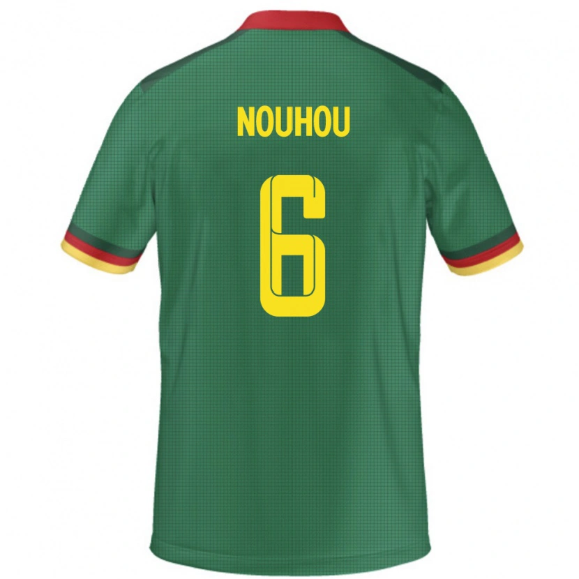 Danxen Mujer Camiseta Camerún Nouhou #6 Verde 1ª Equipación 24-26 La Camisa