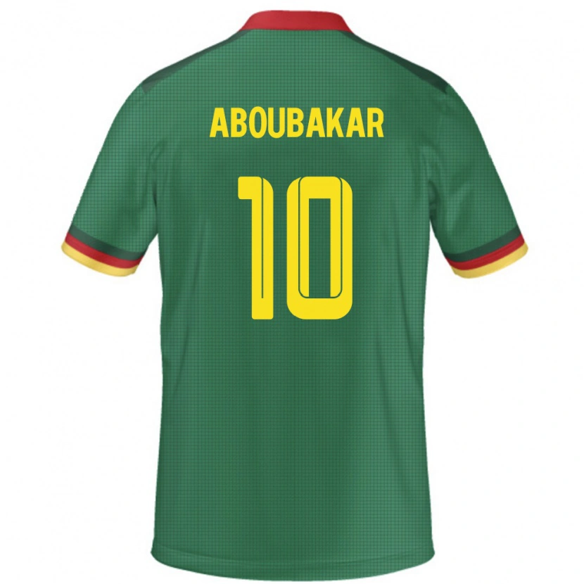 Danxen Mujer Camiseta Camerún Vincent Aboubakar #10 Verde 1ª Equipación 24-26 La Camisa