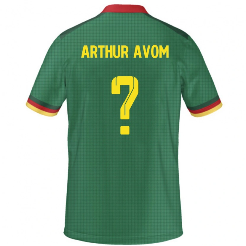 Danxen Mujer Camiseta Camerún Arthur Avom #0 Verde 1ª Equipación 24-26 La Camisa