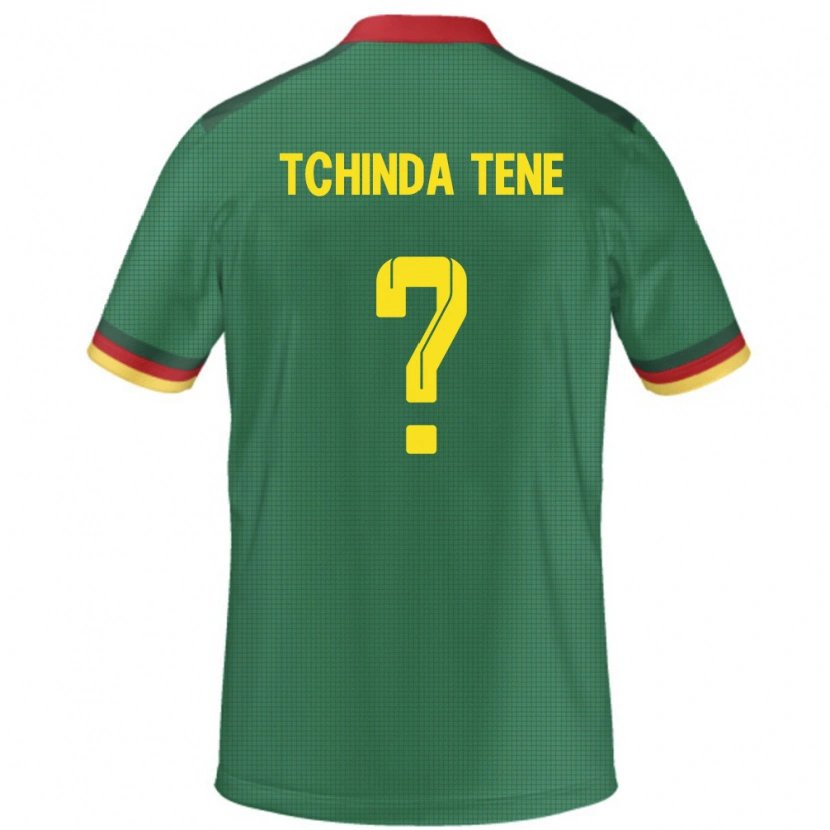 Danxen Mujer Camiseta Camerún Joseph Tchinda Tene #0 Verde 1ª Equipación 24-26 La Camisa
