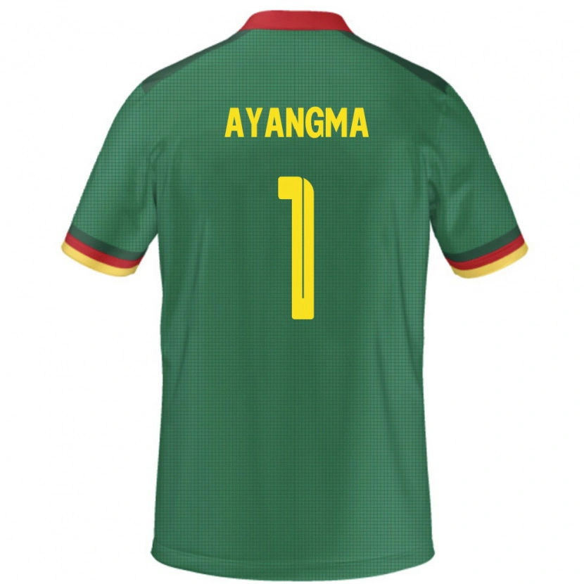 Danxen Mujer Camiseta Camerún Pauline Ayangma #1 Verde 1ª Equipación 24-26 La Camisa