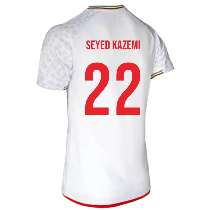 Danxen Mujer Camiseta Irán Arefeh Seyed Kazemi #22 Blanco 1ª Equipación 24-26 La Camisa